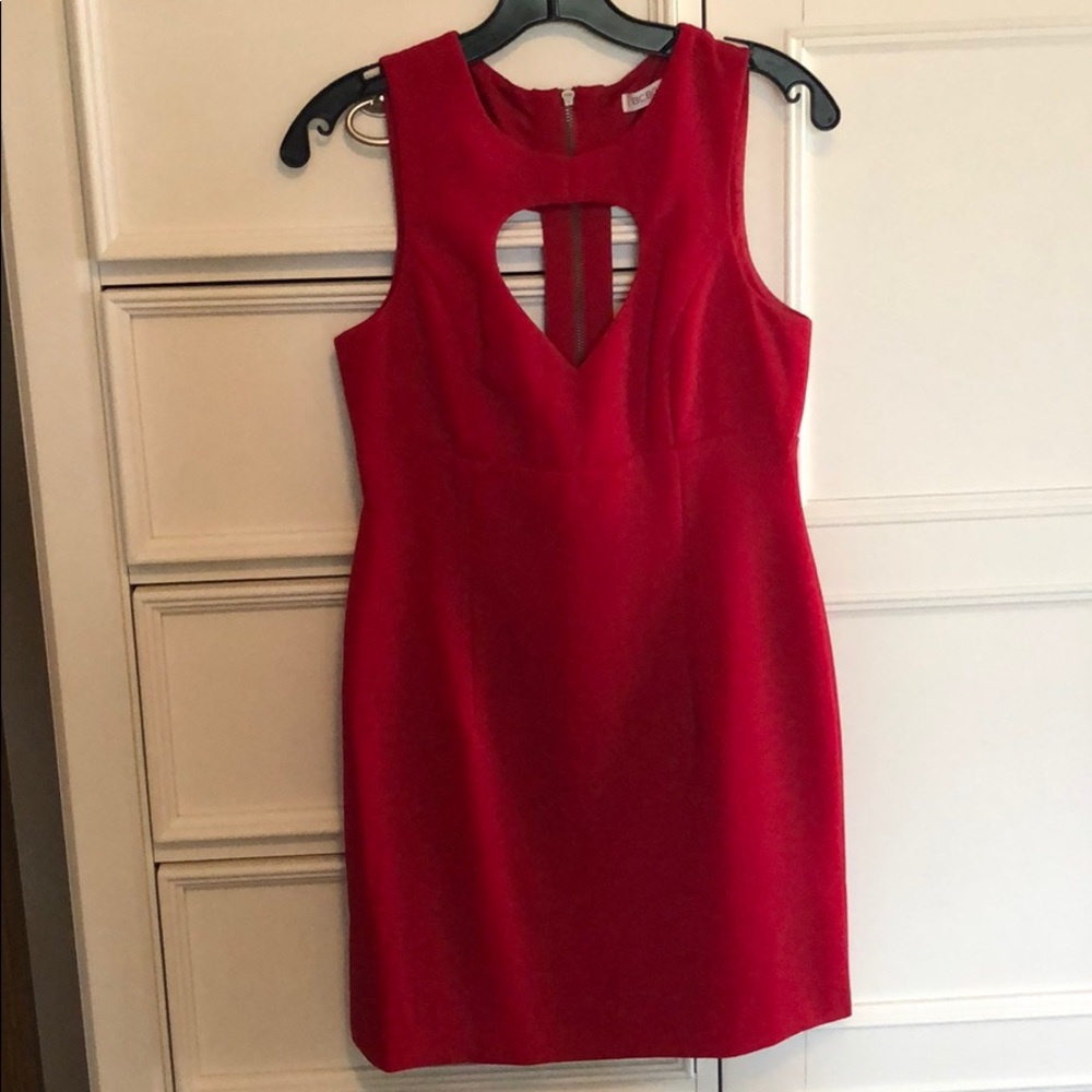 Red cocktail dress